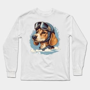 Aviator dog Long Sleeve T-Shirt